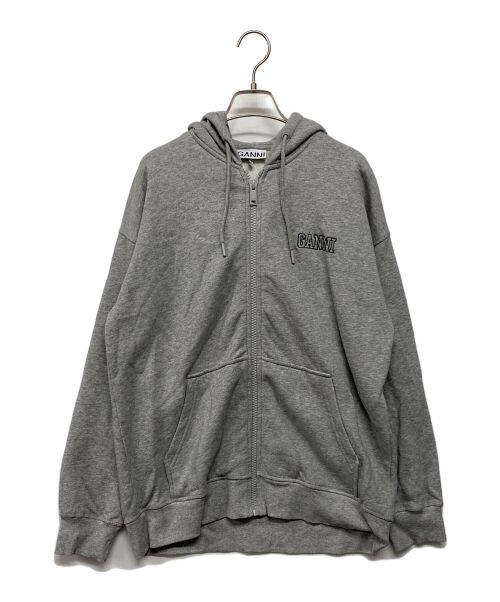 GANNI（ガニー）GANNI (ガニー) Software Oversized Zip Hoodie グレー サイズ:SIZESMの古着・服飾アイテム