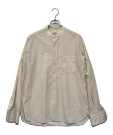 Scye Mercantile（サイ マーカンタイル）の古着「バンドカラーシャツ」｜ベージュ