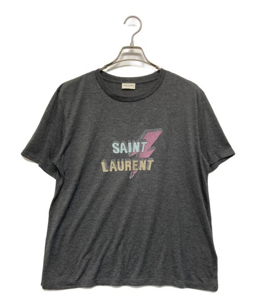 Saint Laurent Paris（サンローランパリ）Saint Laurent Paris (サンローランパリ) プリントTシャツ ブラック サイズ:SIZE Mの古着・服飾アイテム