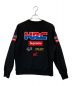 SUPREME (シュプリーム) HONDA (ホンダ) Honda Fox Racing Crewneck ブラック サイズ:SIZE S：17000円