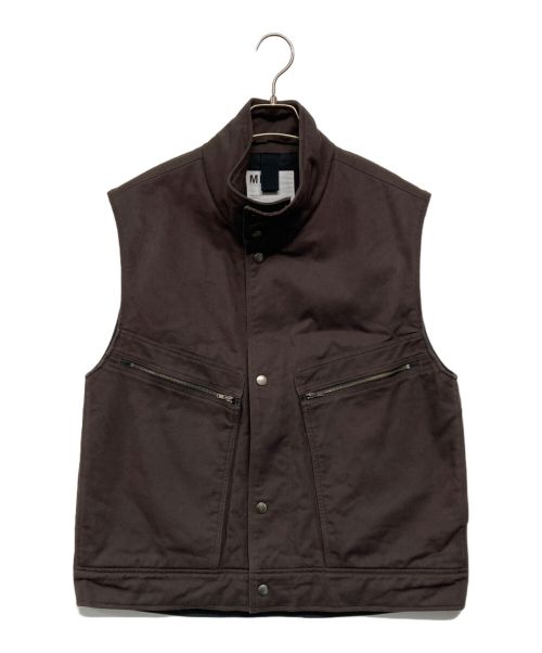 MHL（エムエイチエル）MHL (エムエイチエル) SOFT COTTON DRILL VEST ブラウン サイズ:Sの古着・服飾アイテム