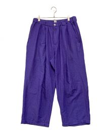 TIGHTBOOTH PRODUCTION（タイトブースプロダクション）の古着「T JACQUARD BAGGY SLACKS」｜パープル