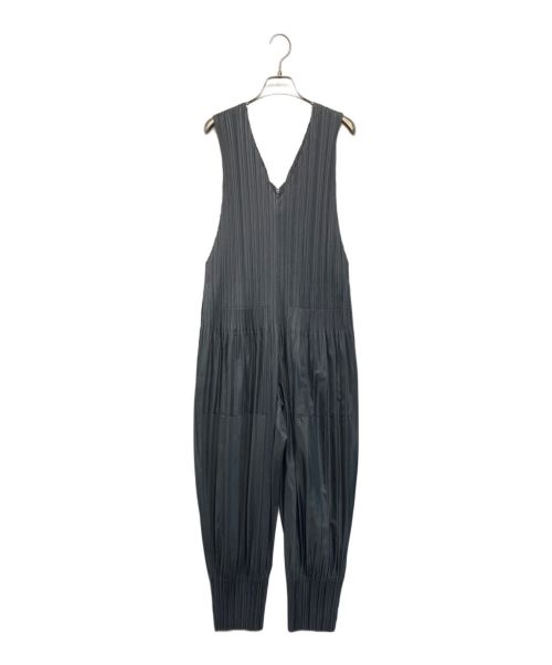 PLEATS PLEASE（プリーツプリーズ）PLEATS PLEASE (プリーツプリーズ) FLUFFY BASICS JUMPSUIT グレー サイズ:SIZE 4の古着・服飾アイテム