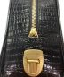 中古・古着 TOUT Y EST (トゥティエ) SAC LOQUET MINI CROCO BAG ブラック：20000円