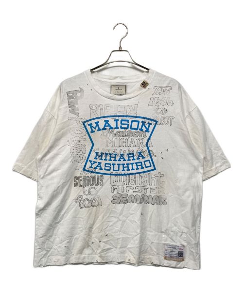 Maison MIHARA YASUHIRO（メゾン ミハラ ヤスヒロ）Maison MIHARA YASUHIRO (メゾン ミハラ ヤスヒロ) ディストレストTシャツ ホワイト サイズ:SIZE 46の古着・服飾アイテム