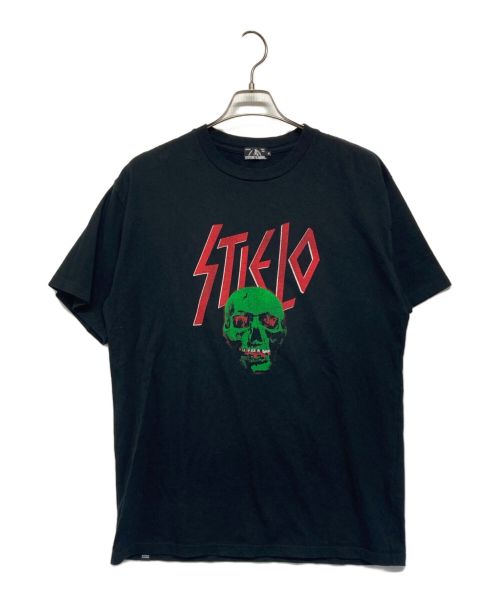 Hysteric Glamour（ヒステリックグラマー）Hysteric Glamour (ヒステリックグラマー) Stie-lo DEATH SONGスカルプリントＴシャツ ブラック サイズ:SIZE Mの古着・服飾アイテム