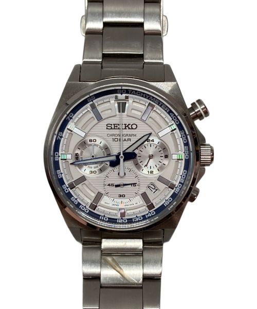 SEIKO（セイコー）SEIKO (セイコー) クロノグラフデイト ホワイトの古着・服飾アイテム