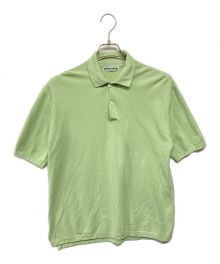 KAPTAIN SUNSHINE（キャプテンサンシャイン）の古着「Knit Polo Shirt」｜グリーン