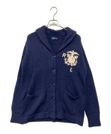 POLO RALPH LAUREN（ポロ・ラルフローレン）の古着「ショールカラーカーディガン」｜ネイビー