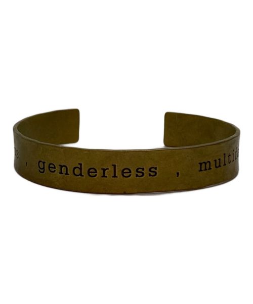 GROUND Y（グラウンドワイ）GROUND Y (グラウンドワイ) brass Plate Bangle ゴールドの古着・服飾アイテム