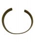 GROUND Y (グラウンドワイ) brass Plate Bangle ゴールド：7000円