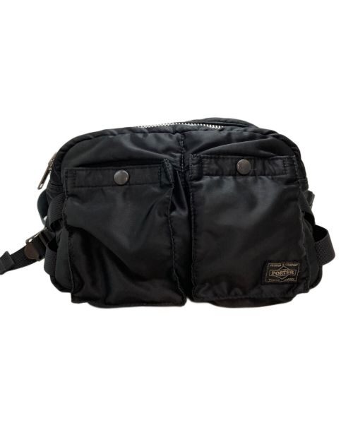 PORTER（ポーター）PORTER (ポーター) WAIST BAG ブラックの古着・服飾アイテム