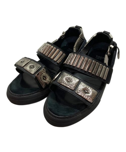 TOGA VIRILIS（トーガ ビリリース）TOGA VIRILIS (トーガ ビリリース) METAL SNEAKER SANDALS ブラック サイズ:SIZE 43の古着・服飾アイテム