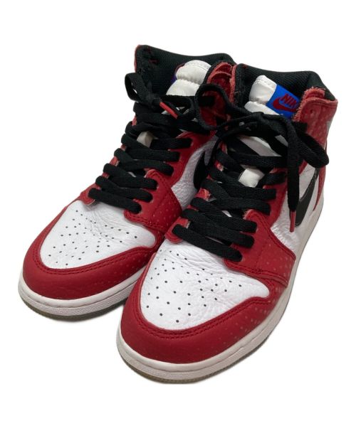 NIKE（ナイキ）NIKE (ナイキ) Spiderman AIR JORDAN 1 RETRO HIGH OG レッド サイズ:SIZE 24.5cmの古着・服飾アイテム