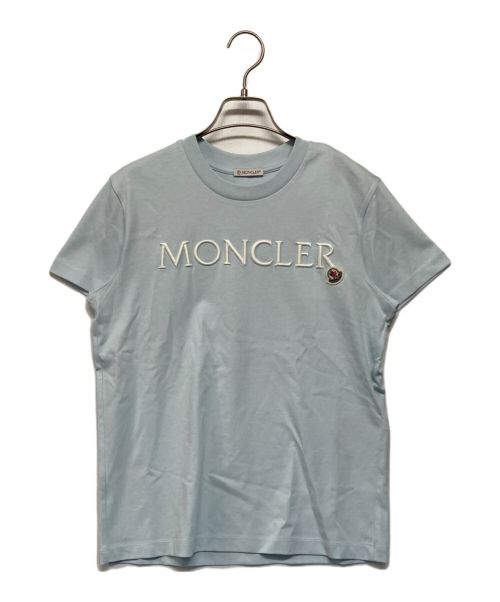 MONCLER（モンクレール）MONCLER (モンクレール) Logo-embroidered T-shirt ブルー サイズ:SIZE XSの古着・服飾アイテム