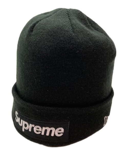 SUPREME（シュプリーム）SUPREME (シュプリーム) New Era (ニューエラ) ボックスロゴニットキャップ ブラックの古着・服飾アイテム