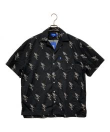 LFYT（エルエフワイティー）の古着「WING EMBLEM ALLOVER S/S SHIRT」｜ブラック