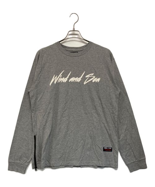 WIND AND SEA（ウィンド アンド シー）WIND AND SEA (ウィンダンシー) WILD SIDE YOHJI YAMAMOTO (ワイルドサイド ヨウジ ヤマモト) ロングスリーブTシャツ グレー サイズ:SIZE 4の古着・服飾アイテム