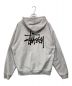 stussy (ステューシー) ジップパーカー グレー サイズ:SIZE XL：11000円