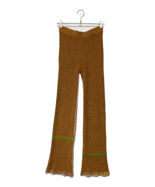 YANYAN（ヤンヤン）YANYAN (ヤンヤン) Tweed Pants ブラウン サイズ:SIZE Sの古着・服飾アイテム