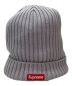 SUPREME (シュプリーム) ボックスロゴニットキャップ グレー：6000円