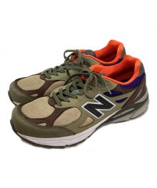 NEW BALANCE（ニューバランス）の古着「ローカットスニーカー」｜カーキ×ブラウン