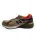 中古・古着 NEW BALANCE (ニューバランス) ローカットスニーカー カーキ×ブラウン サイズ:26.5cm：19000円