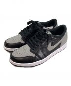 NIKEナイキ）の古着「AIR JORDAN 1 RETRO LOW OG」｜ブラック×グレー