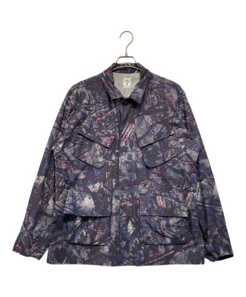 South2 West8（サウスツー ウエストエイト）South2 West8 (サウスツー ウエストエイト) JUNGLE FATIGUE JACKET パープル サイズ:SIZE Sの古着・服飾アイテム