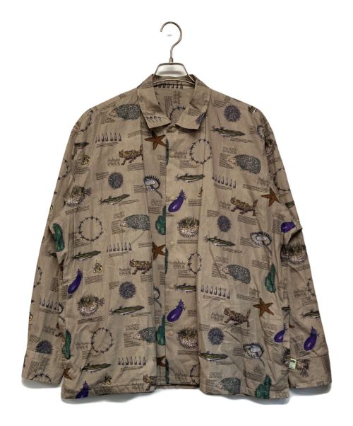 SSZ（エスエスズィー）SSZ (エスエスズィー) Toge Snap Button Shirt ブラウン サイズ:SIZE Sの古着・服飾アイテム