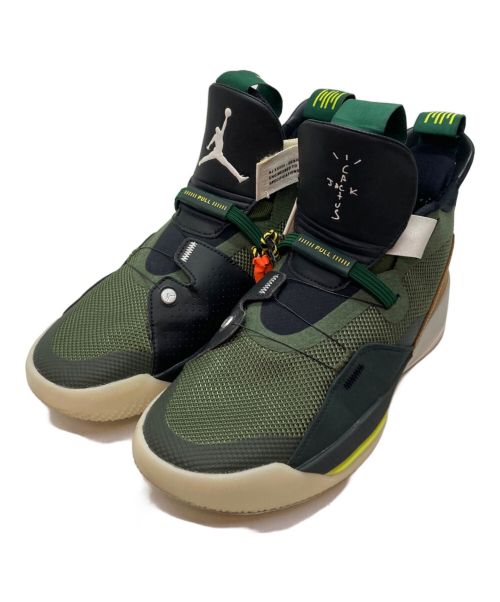 NIKE（ナイキ）NIKE (ナイキ) Travis Scott (トラヴィス スコット) Air Jordan 33 NRG オリーブ サイズ:SIZE 26cmの古着・服飾アイテム