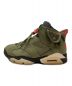 NIKE (ナイキ) Travis Scott (トラヴィス スコット) Air Jordan 6 Retro オリーブ サイズ:SIZE 26cm：26000円