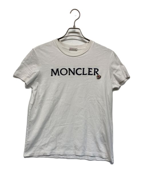 MONCLER（モンクレール）MONCLER (モンクレール) Logo-embroidered T-shirt ホワイト サイズ:SIZE Mの古着・服飾アイテム