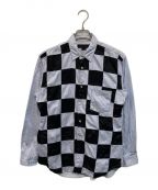 COMME des GARCONS SHIRTコムデギャルソンシャツ）の古着「ストライプシャツ」｜ブルー×ブラック