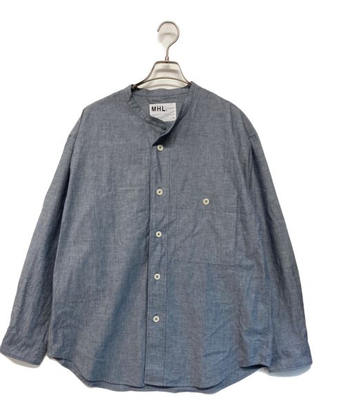 MHL（エムエイチエル）MHL (エムエイチエル) FADED COTTON SHIRTING グレー サイズ:Lの古着・服飾アイテム