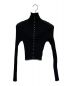 STUDIOUS（ステュディオス）の古着「Sheer Rib Knit Cardigan」｜ブラック