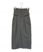 STUDIOUSステュディオス）の古着「High Waist Tailored Skirt」｜グレー