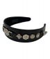 TOGA ARCHIVES (トーガアーカイブス) LEATHER HEADBAND 2 ブラック サイズ:SIZE ONE：20000円