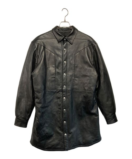 RICK OWENS（リックオウエンス）RICK OWENS (リックオウエンス) JUMBO FOGPOCKET OUTERSHIRT ブラック サイズ:SIZE 46の古着・服飾アイテム