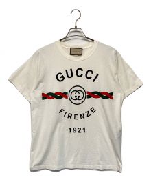 GUCCI（グッチ）の古着「コットンジャージー FIRENZE 1921」｜ホワイト