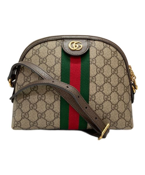 GUCCI（グッチ）GUCCI (グッチ) オフィディアGGスプリームシェリーラインスモールショルダーバッグ ブラウンの古着・服飾アイテム