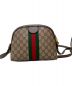 GUCCI (グッチ) オフィディアGGスプリームシェリーラインスモールショルダーバッグ ブラウン：70000円