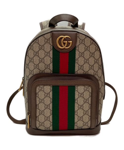 GUCCI（グッチ）GUCCI (グッチ) オフィディアGG スモールバックパック ブラウンの古着・服飾アイテム