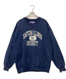 RUSSELL ATHLETIC（ラッセルアスレチック）の古着「90S' HIGH COTTON プリントスウェット」｜ネイビー