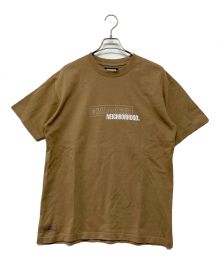 NEIGHBORHOOD×WIND AND SEA（ネイバーフッド×ウィンド アンド シー）の古着「コラボプリントTシャツ」｜ブラウン