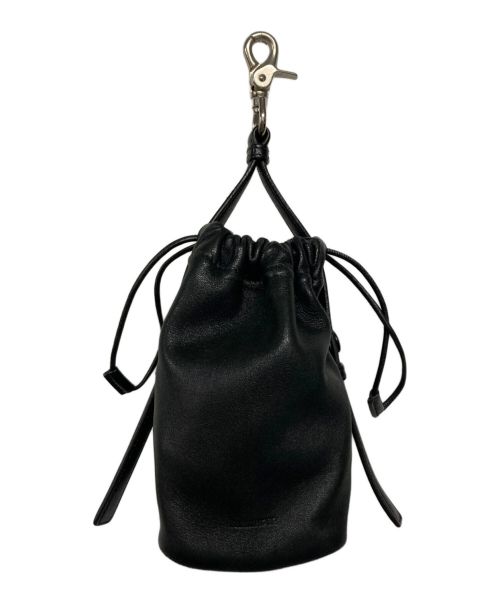 JIL SANDER（ジルサンダー）JIL SANDER (ジルサンダー) Drawstring Hook Pouch ブラックの古着・服飾アイテム