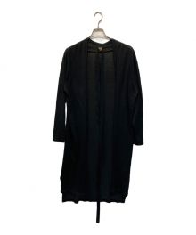 BATONER（バトナ―）の古着「HIGHTWIST COTTON SILK LONG TOPPER」｜ブラック