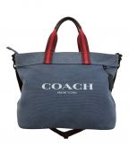 COACHコーチ）の古着「2WAYキャンバストートバッグ」｜ブルー