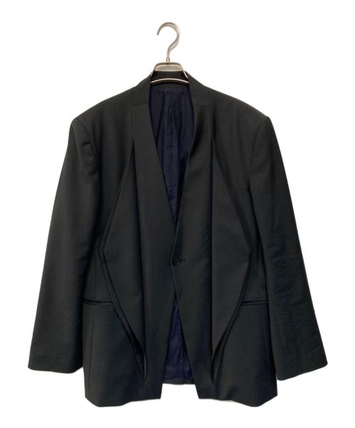 hatra（ハトラ）hatra (ハトラ) Dia Tailored Jacket　ディアテーラードジャケット　SS24OU01　24SS ブラック サイズ:2の古着・服飾アイテム