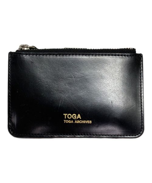 TOGA ARCHIVES（トーガアーカイブス）TOGA ARCHIVES (トーガアーカイブス) Leather wallet studs small ブラックの古着・服飾アイテム